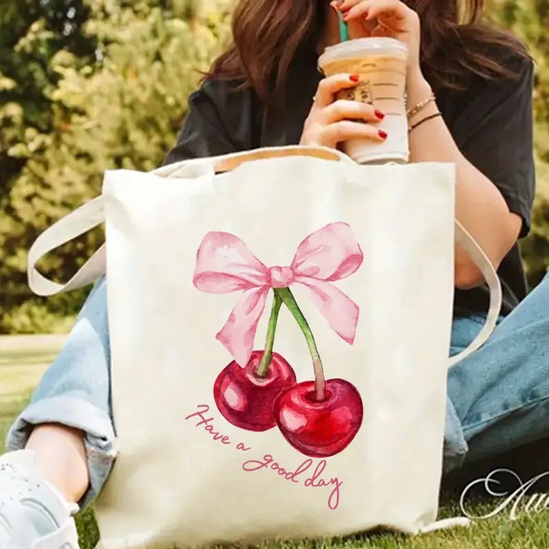 Shopper Tote Canvas - Bolso de mano de lona con