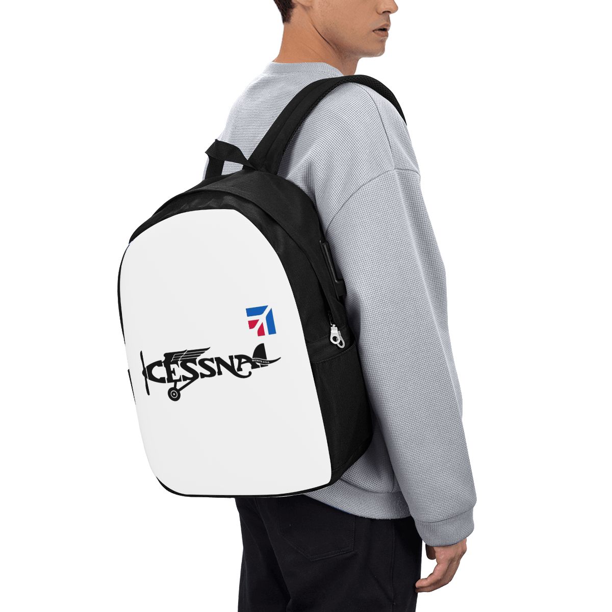Women Bags College - Mochila con logotipo de Cessna, bolsa