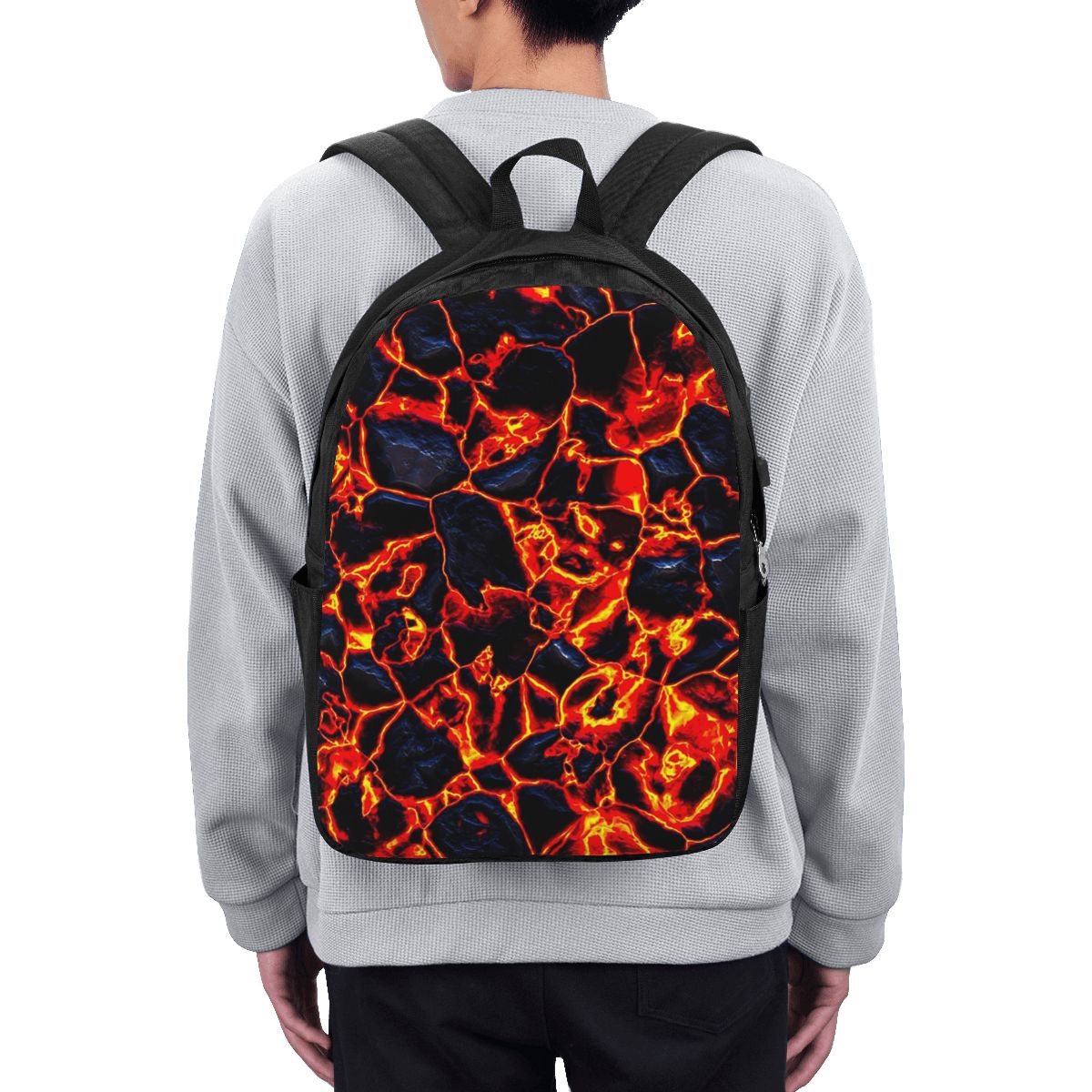Women Bags College - Mochila Magma Volcano Lava Fire, bolsa