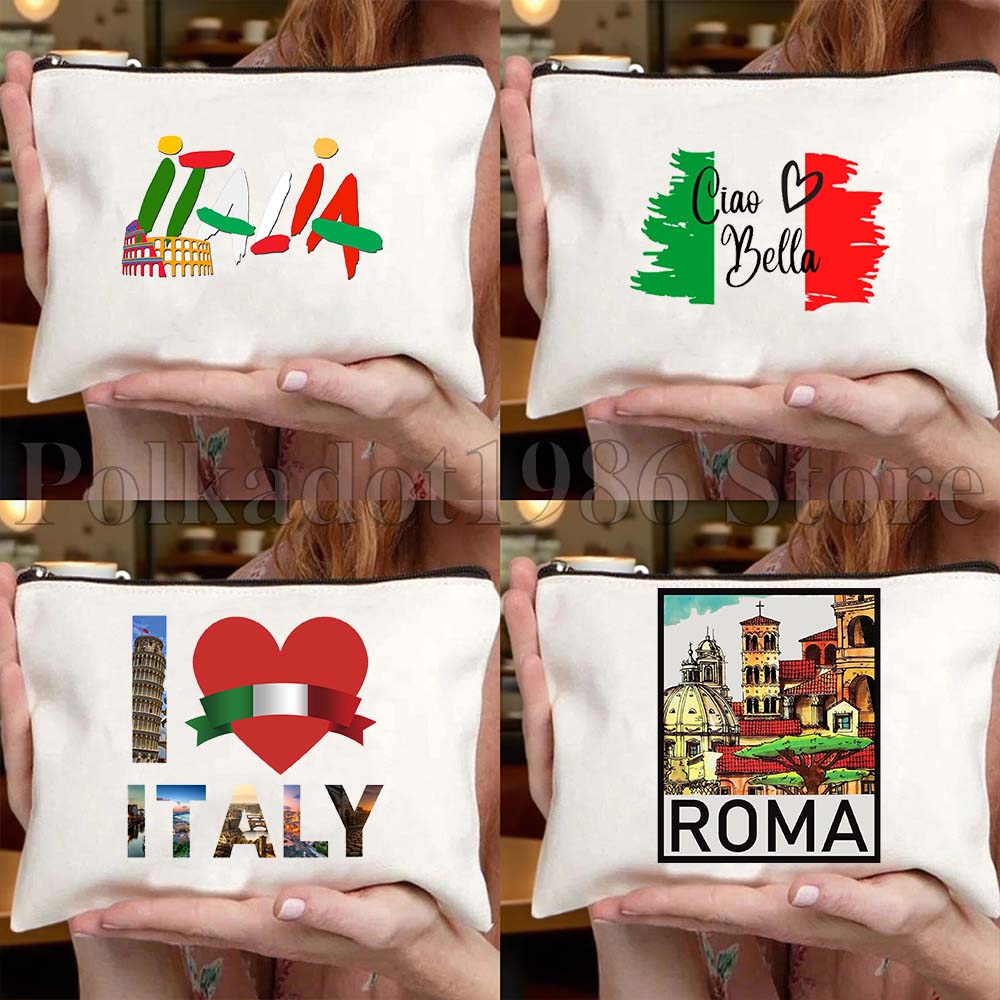 Women Bags Rome - Bolsa de Lona con Mapa de