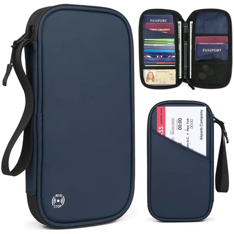 Women Bags Zip - Funda ligera para pasaporte de viaje