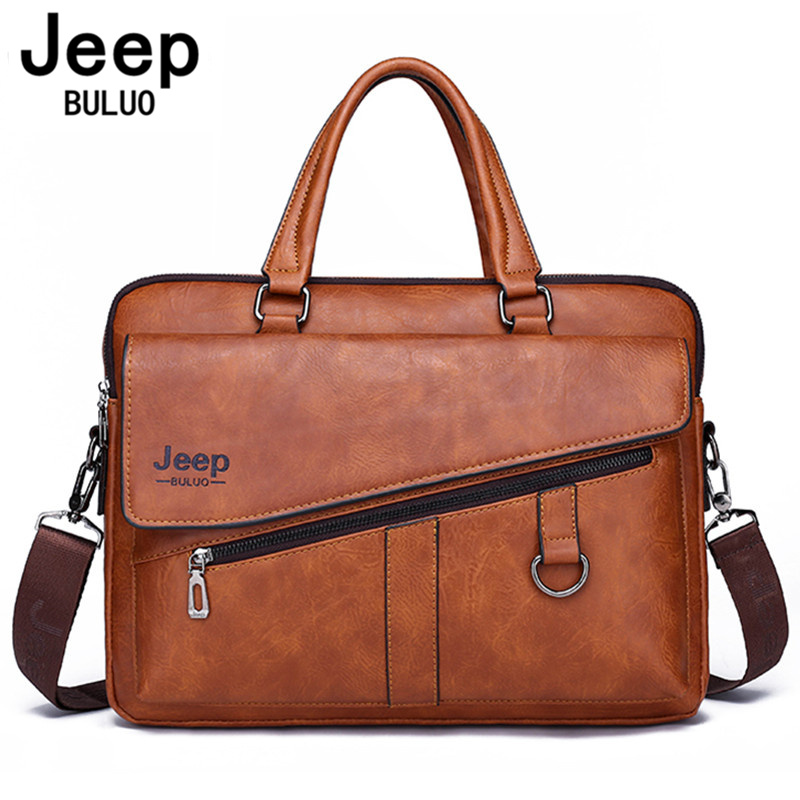 Doctor Bag Leather - JEEP BULUO maletín para hombre de