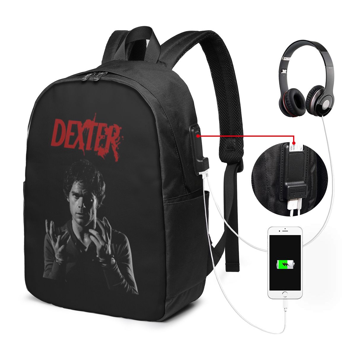 Women Bags College - Mochila de la película Dexter Morgan,