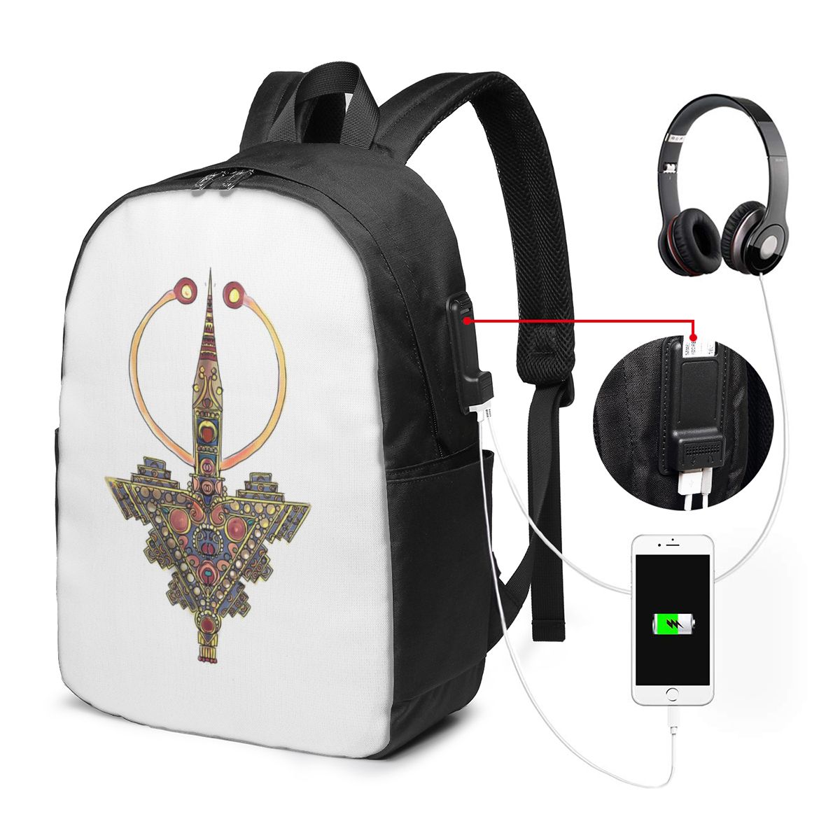 Women Bags College - Kabyle Jewelry Amazigh Morocco Mochila de