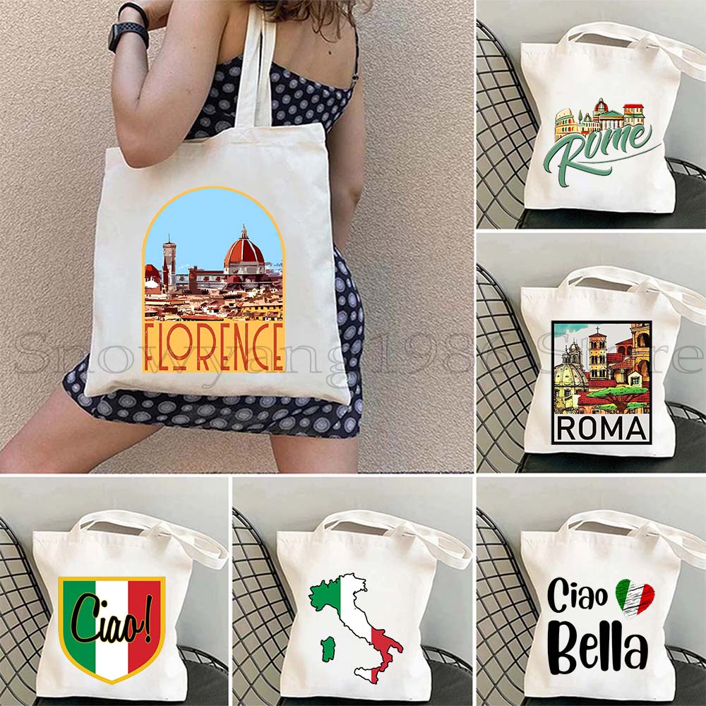 Women Bags Rome - Ciao-Bolso de mano de lona para