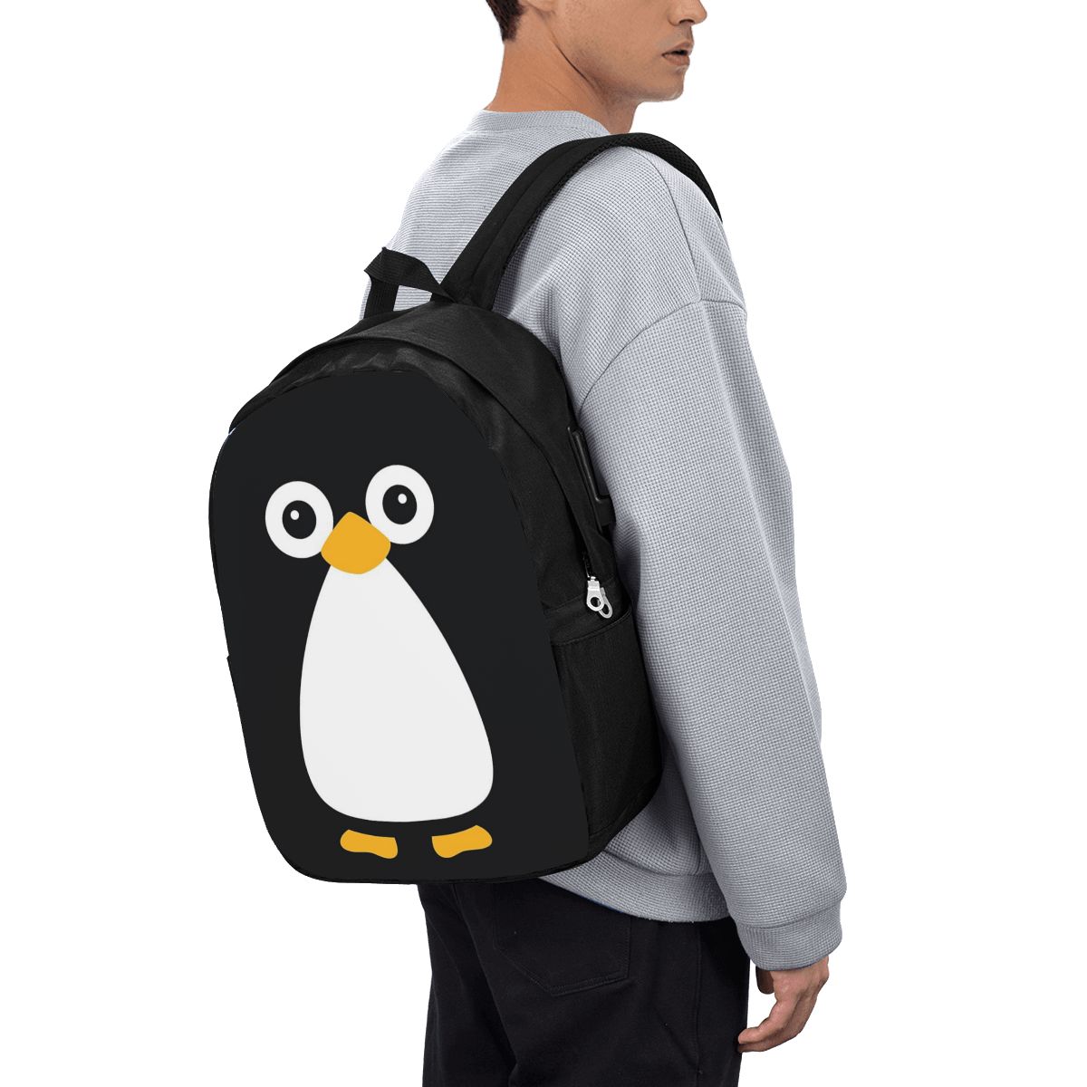 Women Bags College - Mochila con diseño de pingüino, bolso