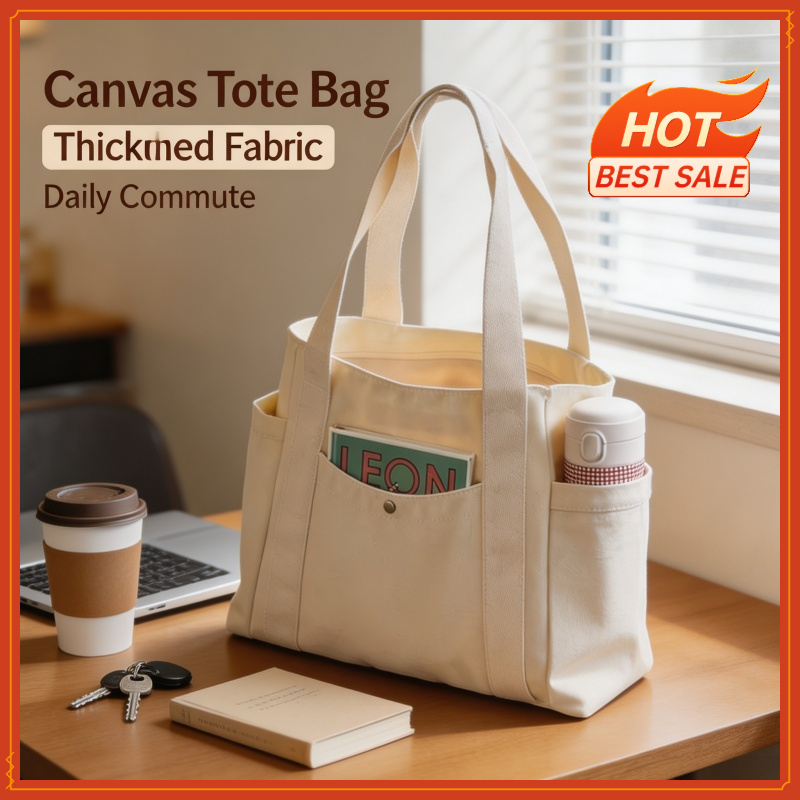 Shopper Tote Canvas - Bolsas de Lona de Gran Capacidad