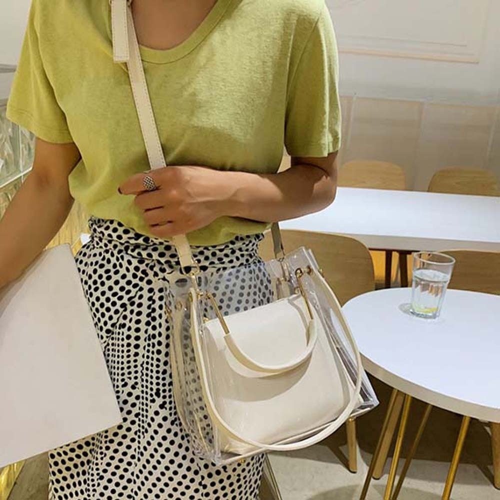 Bolso Transparente de Color Ca - Jelly Bag Clear Pvc reseña y precio