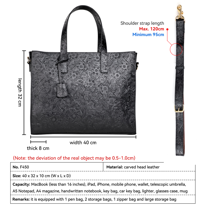 Bolso de mano de cuero vacuno  - Doctor Bag Leather reseña y precio