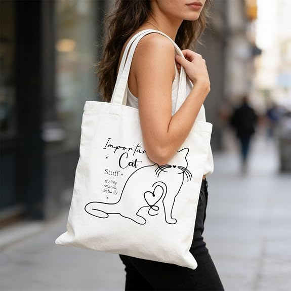 Bolso de mano de lona con dise - Shopper Tote Canvas reseña y precio