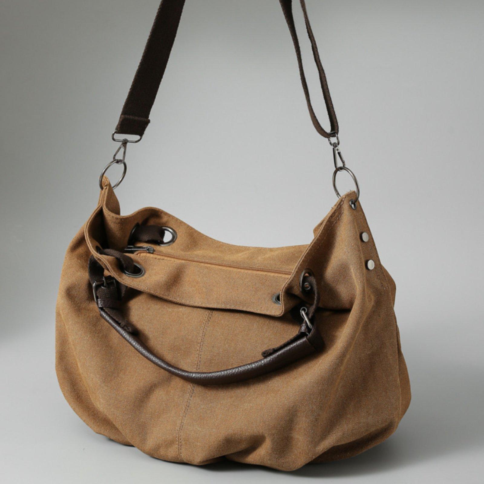 Bolso bandolera grande de lona - Women Bags For Office Use reseña y precio