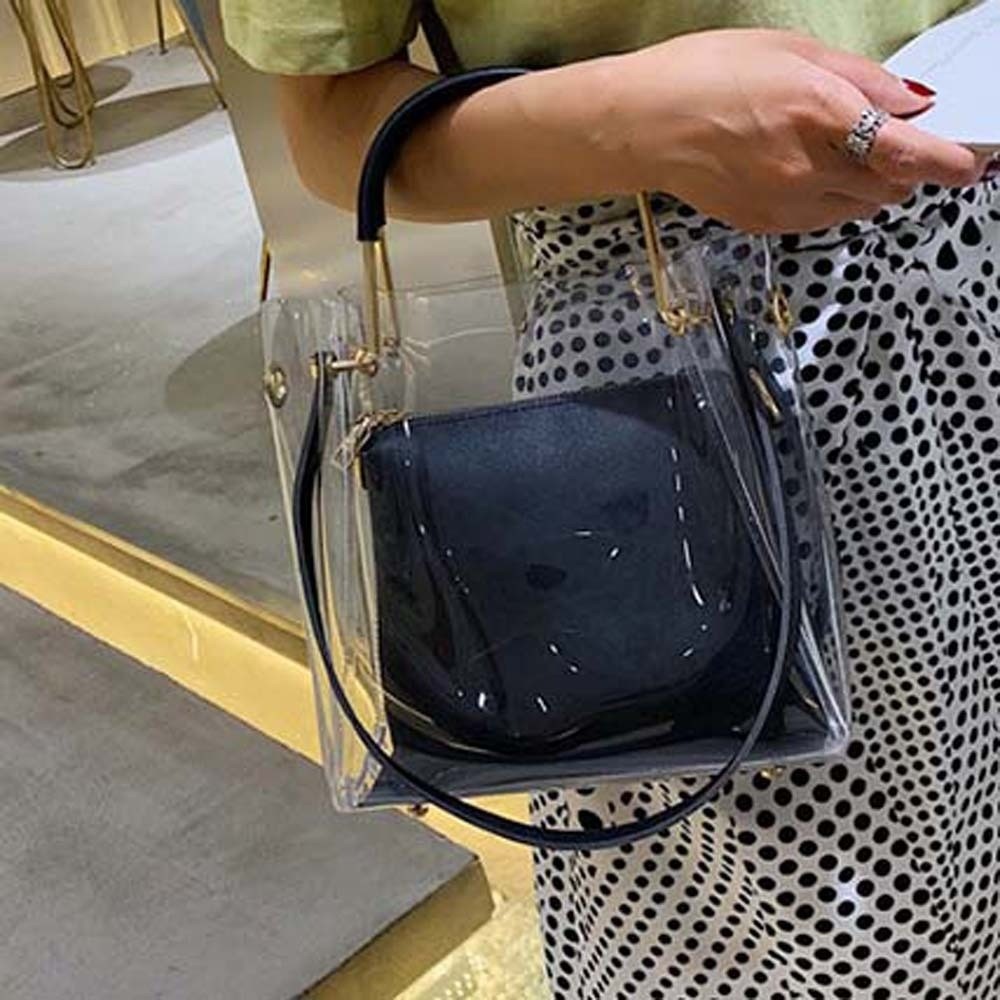 Bolso transparente compuesto d - Jelly Bag Clear Pvc reseña y precio