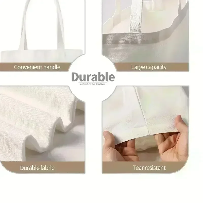 Bolso de mano de lona con dise - Shopper Tote Canvas reseña y precio
