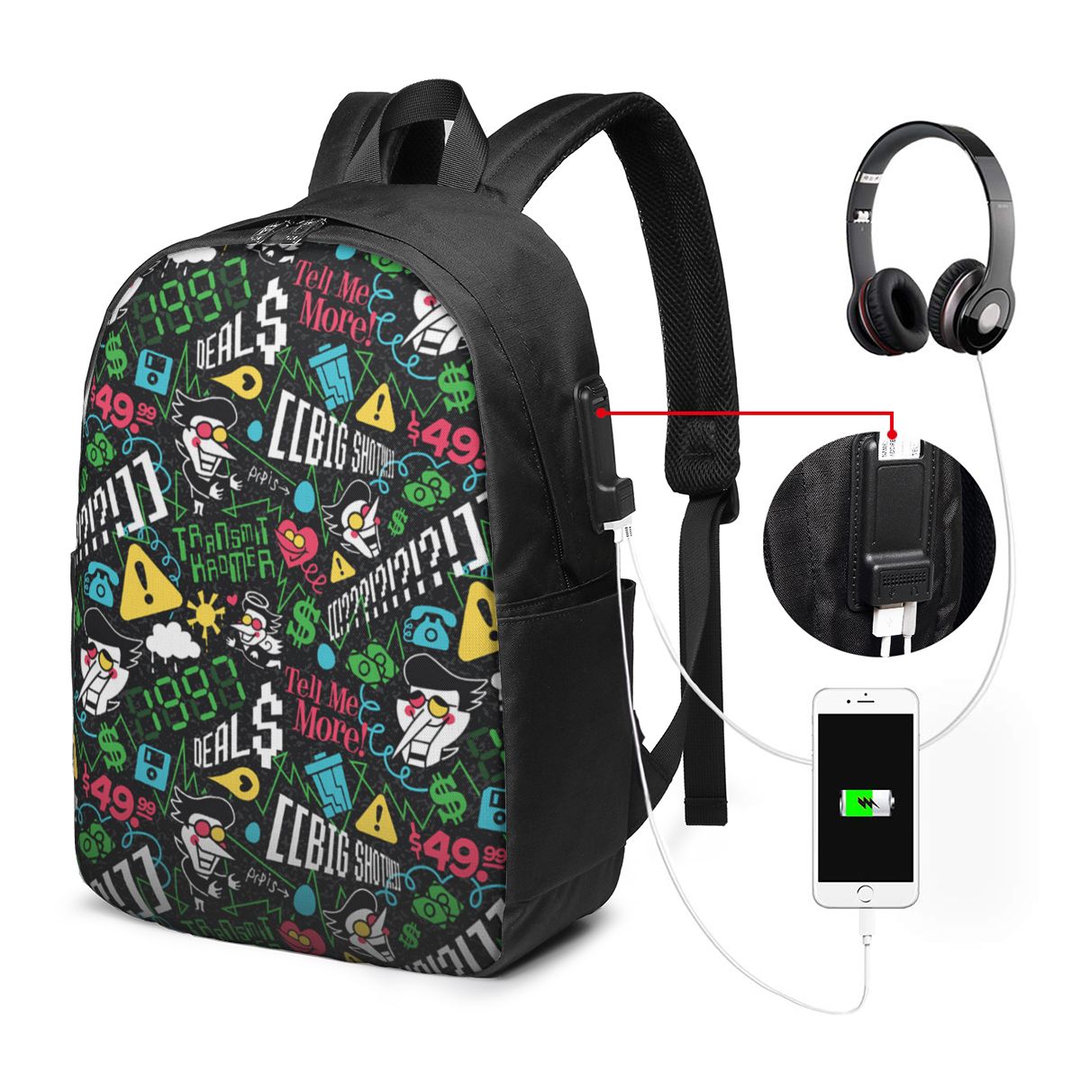 Deltarune SPAMTON G Mochila de - Women Bags College reseña y precio