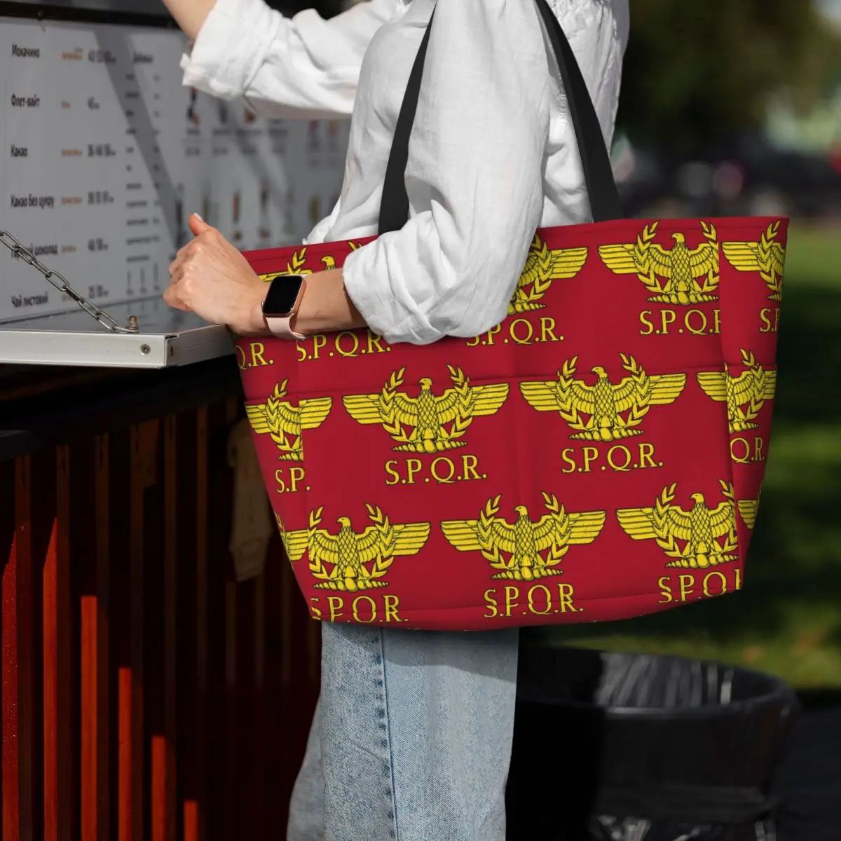 Bolso de playa romano SPQR de  - Women Bags Rome reseña y precio