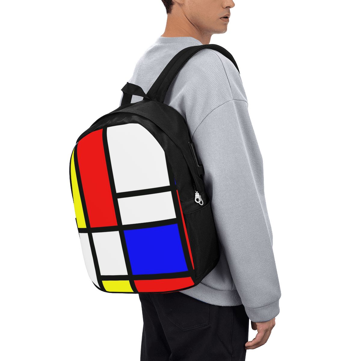 Mochila Piet Mondrian Composit - Women Bags College reseña y precio