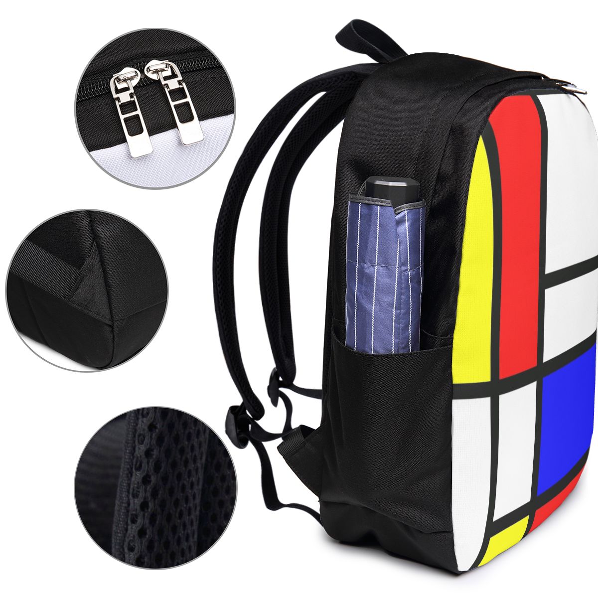 Mochila Piet Mondrian Composit - Women Bags College reseña y precio