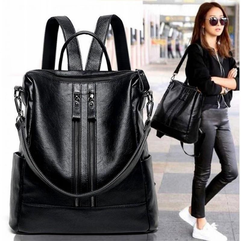 Mochila escolar de cuero suave - Women'S Xl Bags reseña y precio