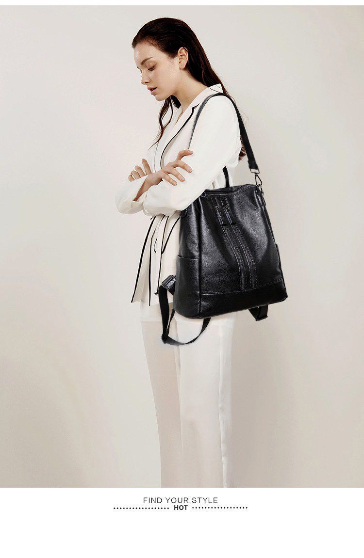 Mochila escolar de cuero suave - Women'S Xl Bags reseña y precio