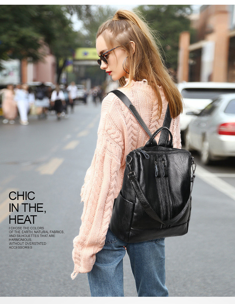 Mochila escolar de cuero suave - Women'S Xl Bags reseña y precio