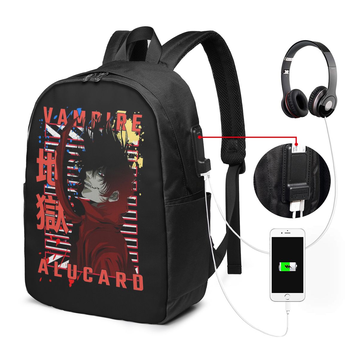Mochila Alucard Hellsing Manga - Women Bags College reseña y precio