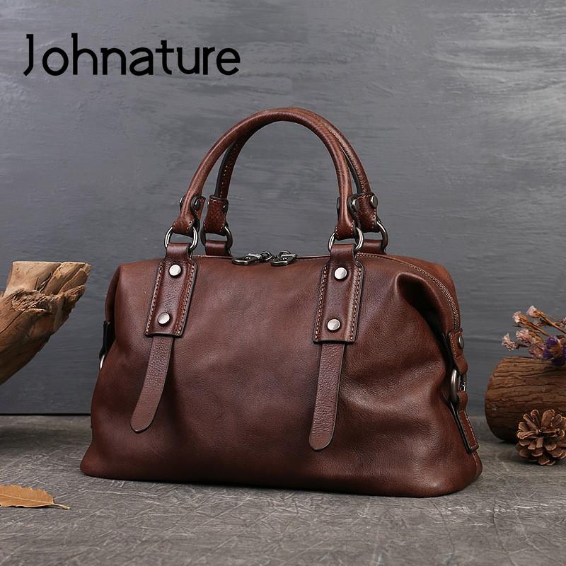Johnature-Bolso informal de cu - Doctor Bag Leather reseña y precio