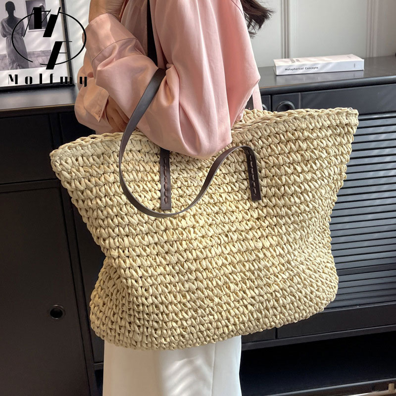 Bolsos de mano tejidos de paja - Women Bags Offers reseña y precio