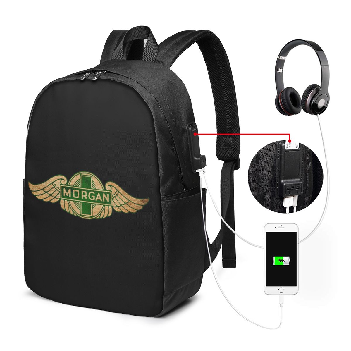 Mochila Morgan Motor Car Compa - Women Bags College reseña y precio