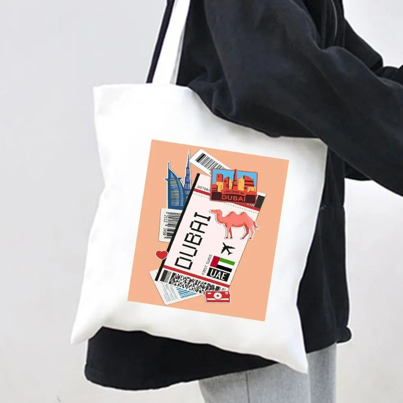 Bolsa de Compras de Lona con D - Women Bags Rome reseña y precio