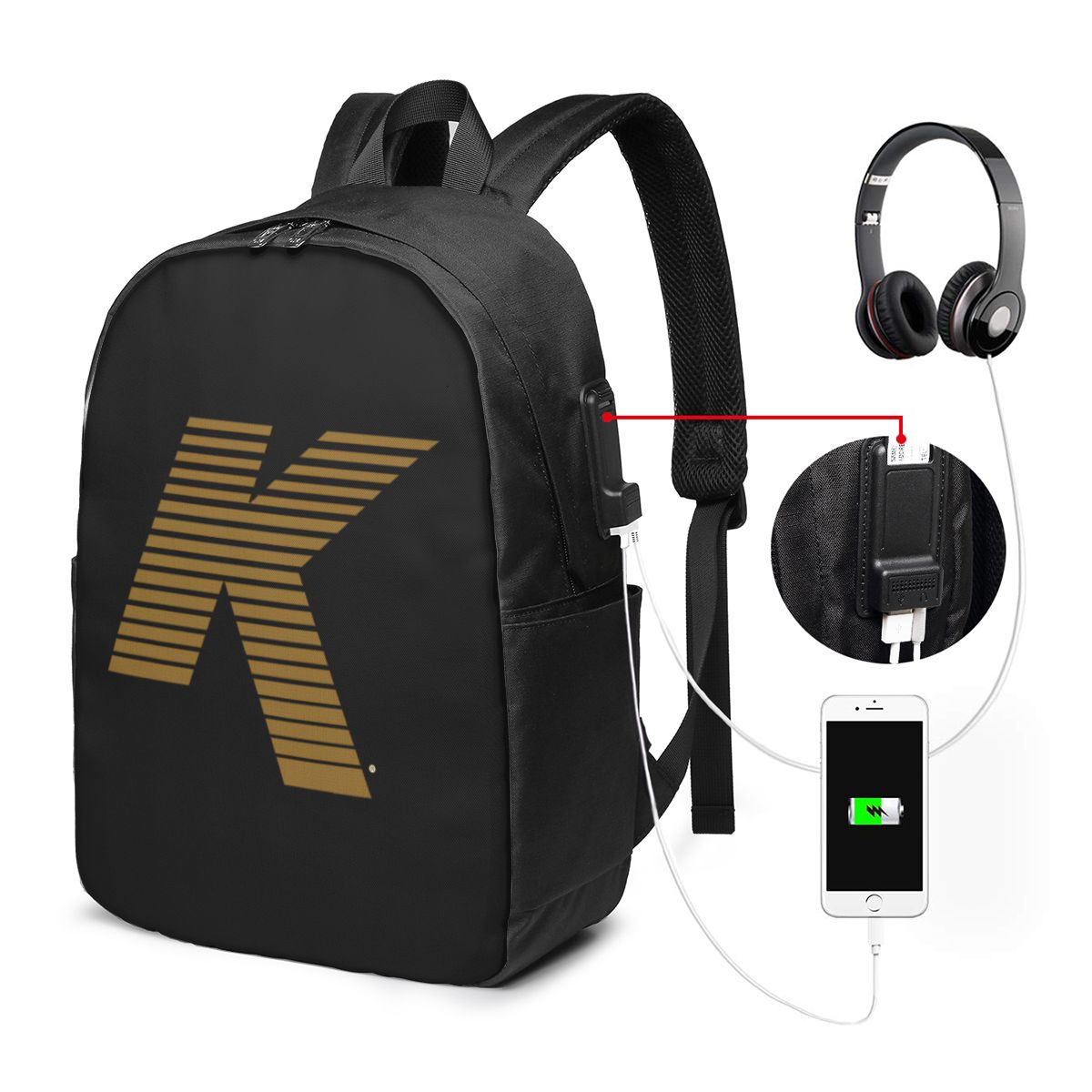 Mochila Zildjian con logotipo  - Women Bags College reseña y precio