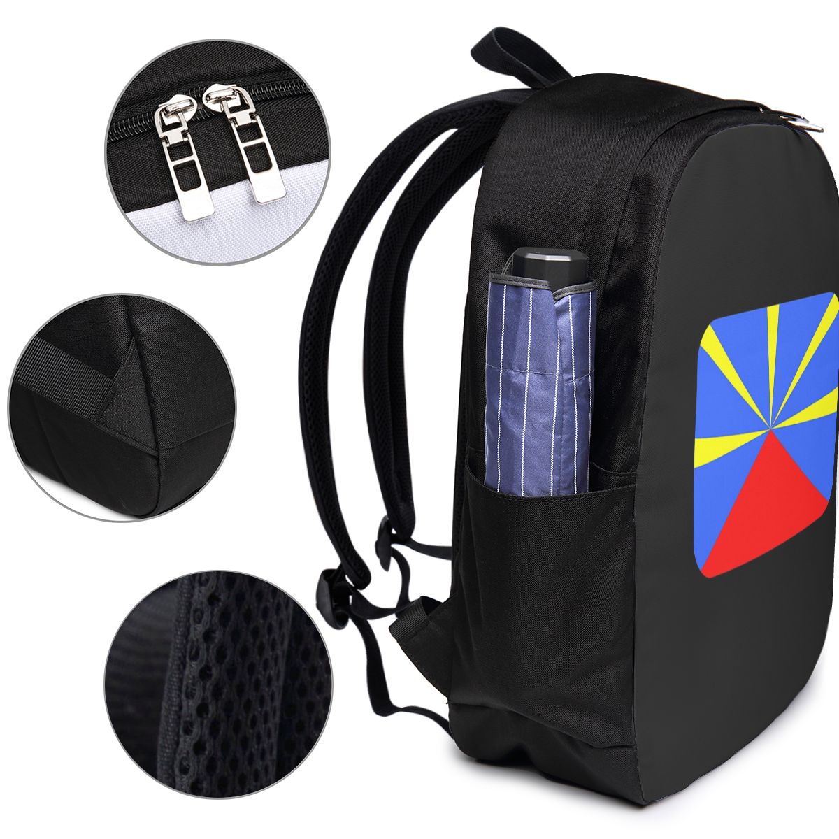 Mochila con bandera de la isla - Women Bags College reseña y precio