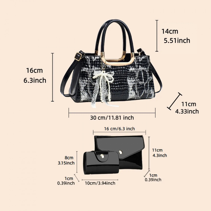Conjunto de Bolsos de Mano par - Women Bags Gift reseña y precio