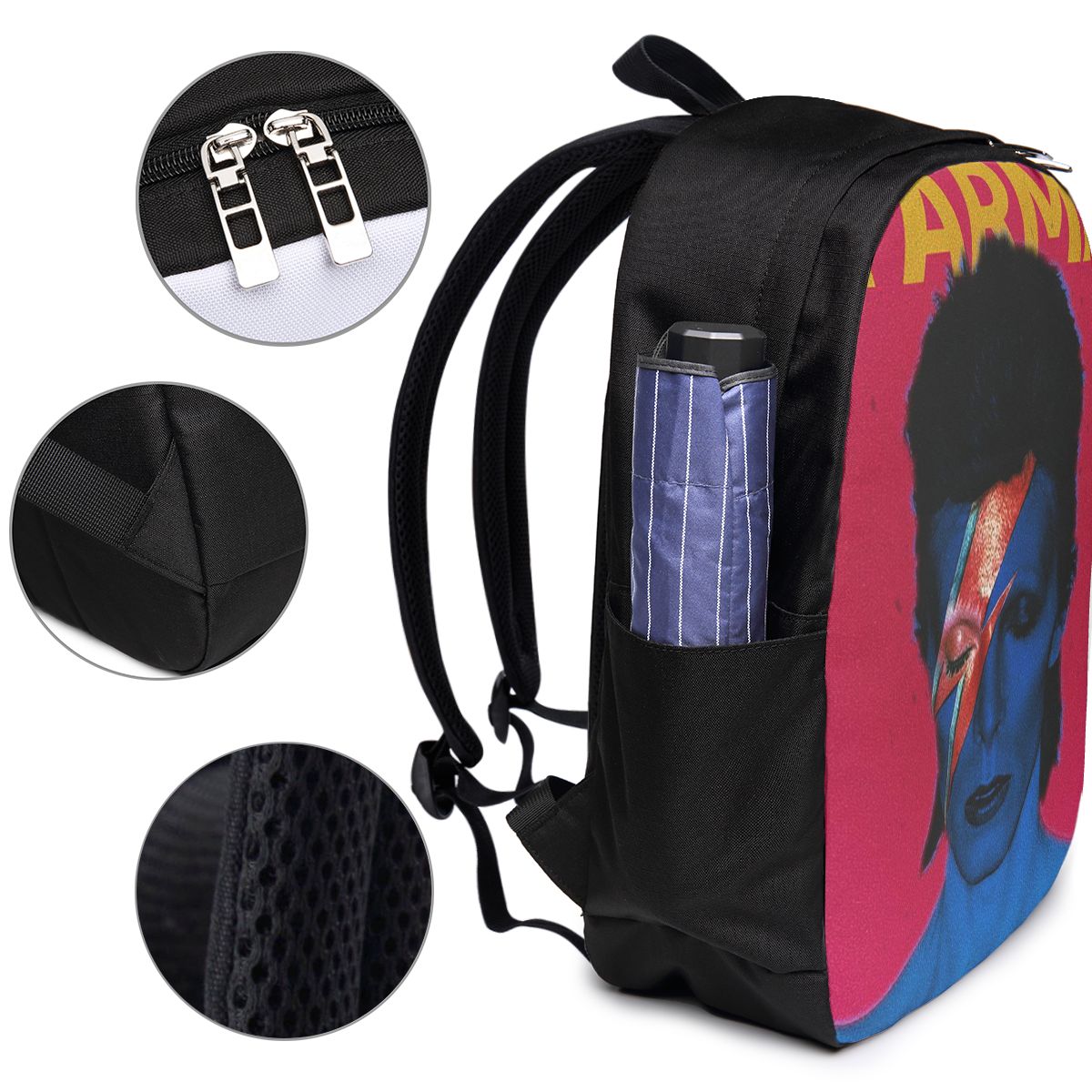 Mochila Davids Bowied, bolsa d - Women Bags College reseña y precio