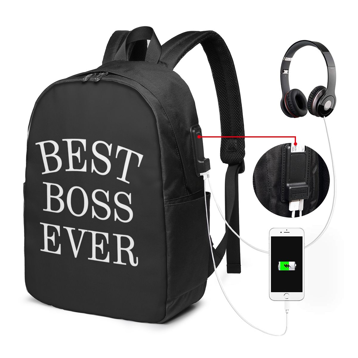 Mochila Lady Best Boss Ever, b - Women Bags College reseña y precio